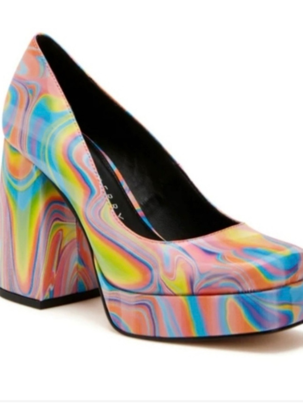 Katy Perry Platform Pump in Multicolor Swirl